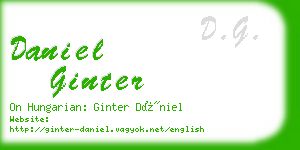 daniel ginter business card
